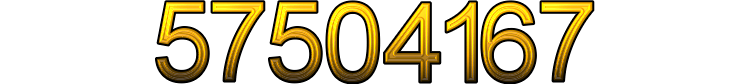 Number 57504167