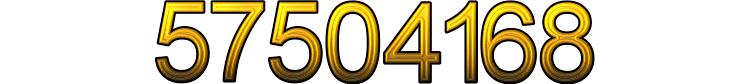 Number 57504168