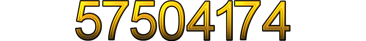 Number 57504174 Number 57504174