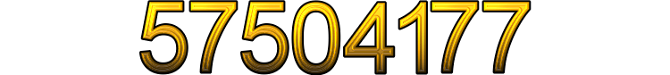 Number 57504177 Number 57504177