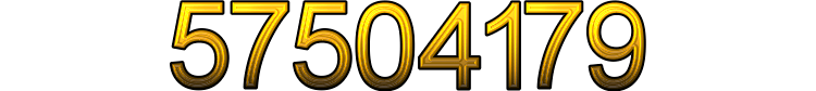 Number 57504179 Number 57504179