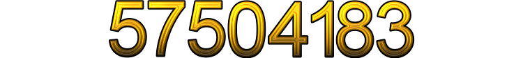 Number 57504183