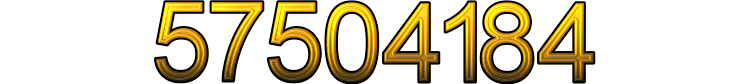 Number 57504184 Number 57504184