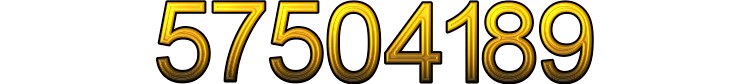 Number 57504189 Number 57504189