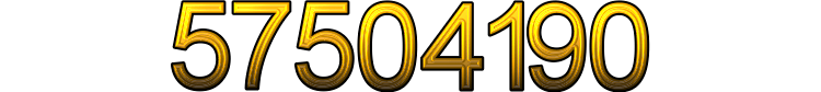 Number 57504190