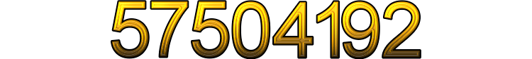 Number 57504192