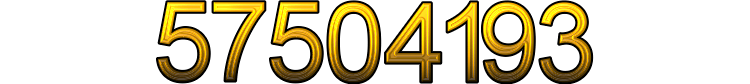 Number 57504193 Number 57504193