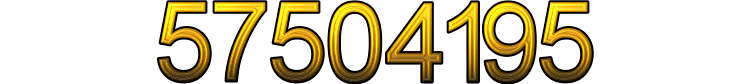 Number 57504195 Number 57504195