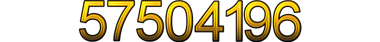 Number 57504196