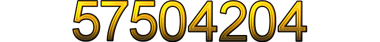 Number 57504204
