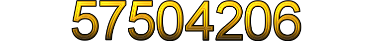 Number 57504206