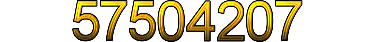 Number 57504207