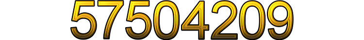 Number 57504209