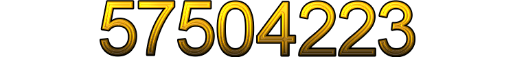Number 57504223