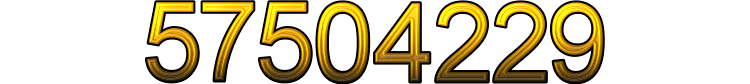 Number 57504229