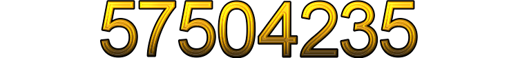 Number 57504235