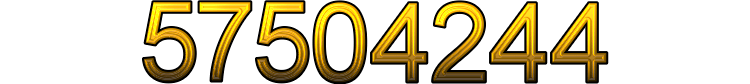 Number 57504244 Number 57504244
