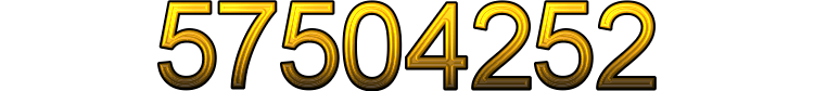 Number 57504252