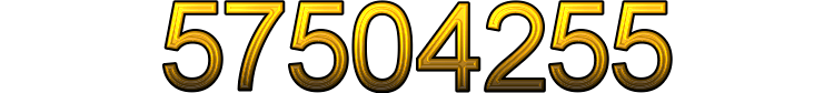 Number 57504255