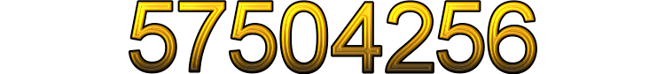 Number 57504256