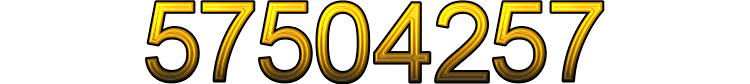 Number 57504257