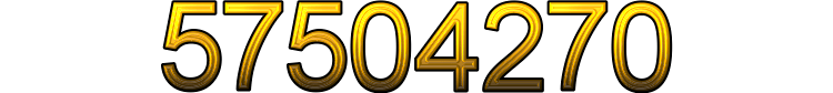 Number 57504270 Number 57504270