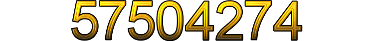 Number 57504274 Number 57504274