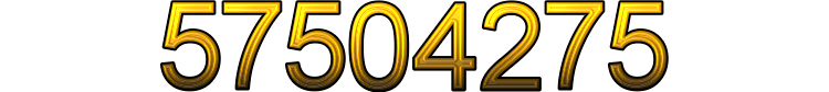 Number 57504275