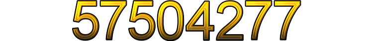 Number 57504277 Number 57504277
