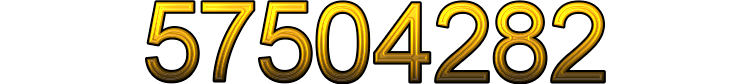 Number 57504282 Number 57504282