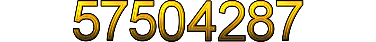 Number 57504287 Number 57504287