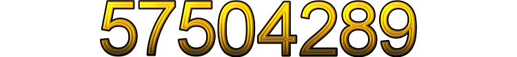 Number 57504289