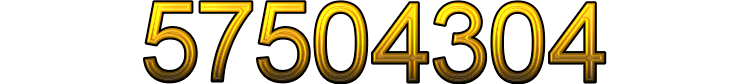Number 57504304 Number 57504304