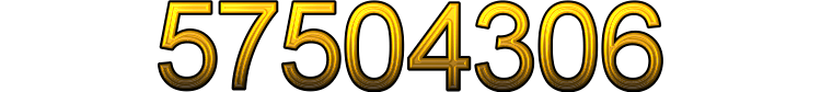 Number 57504306 Number 57504306
