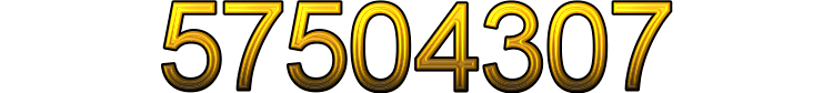 Number 57504307