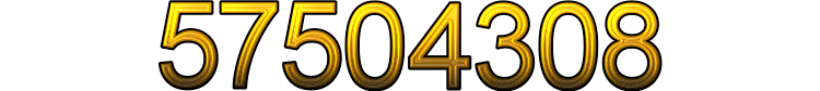 Number 57504308 Number 57504308