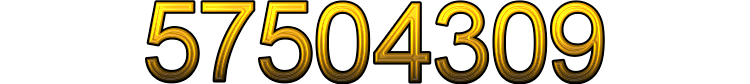 Number 57504309