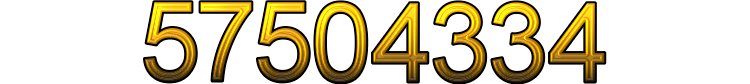 Number 57504334 Number 57504334