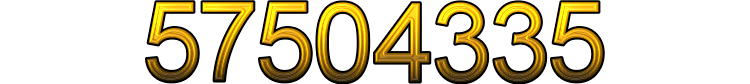 Number 57504335 Number 57504335