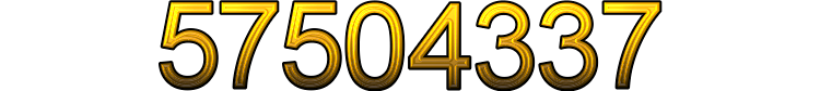 Number 57504337 Number 57504337