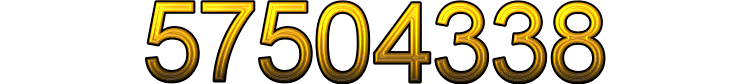 Number 57504338 Number 57504338