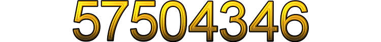 Number 57504346 Number 57504346