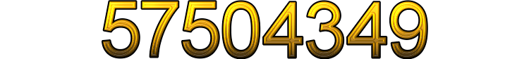 Number 57504349 Number 57504349