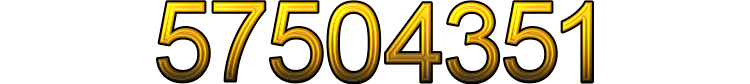 Number 57504351 Number 57504351