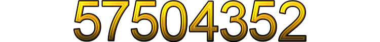 Number 57504352 Number 57504352