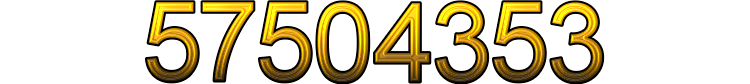 Number 57504353