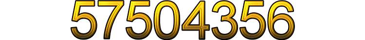 Number 57504356 Number 57504356