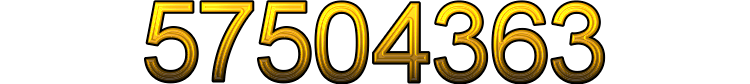 Number 57504363 Number 57504363