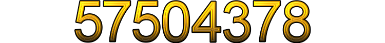 Number 57504378 Number 57504378