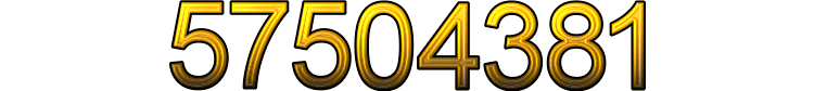 Number 57504381 Number 57504381